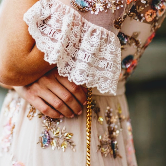 BHLDN Needle & Thread Dress fits size US 0 $600 - Picture 8 of 12